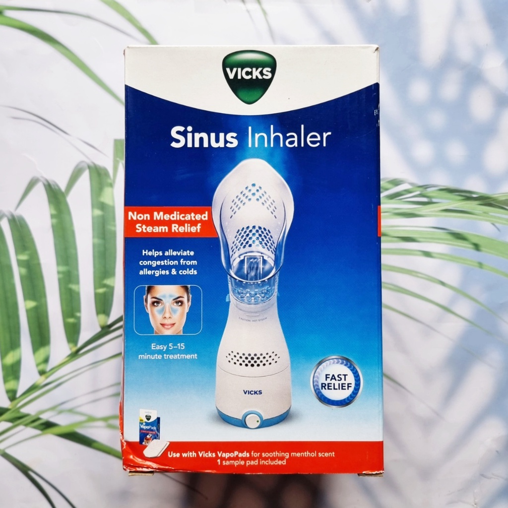 (Vicks®) Personal Sinus Steam Inhaler with Soft Face Mask, Model VIH200V2/or VIH200WMV1 วิคส์ เครื่องทำไอระเหย พ่นไอน้ำ