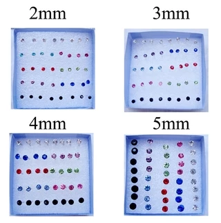 เครื่องประดับต่างหูคริสตัลแฟชั่นสตรี 20 คู่ / ชุด