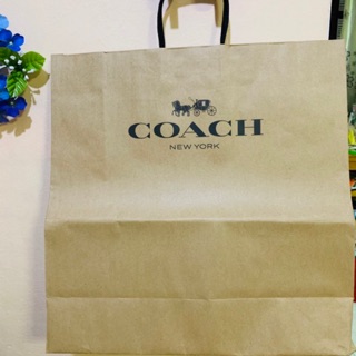 Coach ของแท้ ถุง กระดาษ แบรนด์เนม COACH Nwe York ของแท้  ช็อปอเมริกา ใบใหญ่มาก