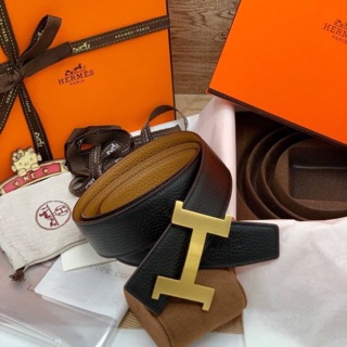 เข็มขัดHermes เกรดHiend 1:1 หนังแท้❗️ใช้ได้ทั้ง2ด้านคุ้มมาก Full set เอกสารครบ