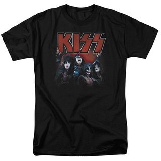 [COD]เสื้อยืดลําลอง ผ้าฝ้าย 100% พิมพ์ลาย Hard Rock Heavy Metal Gene Simmons Cold Gin สีดํา สําหรับผู้ชาย