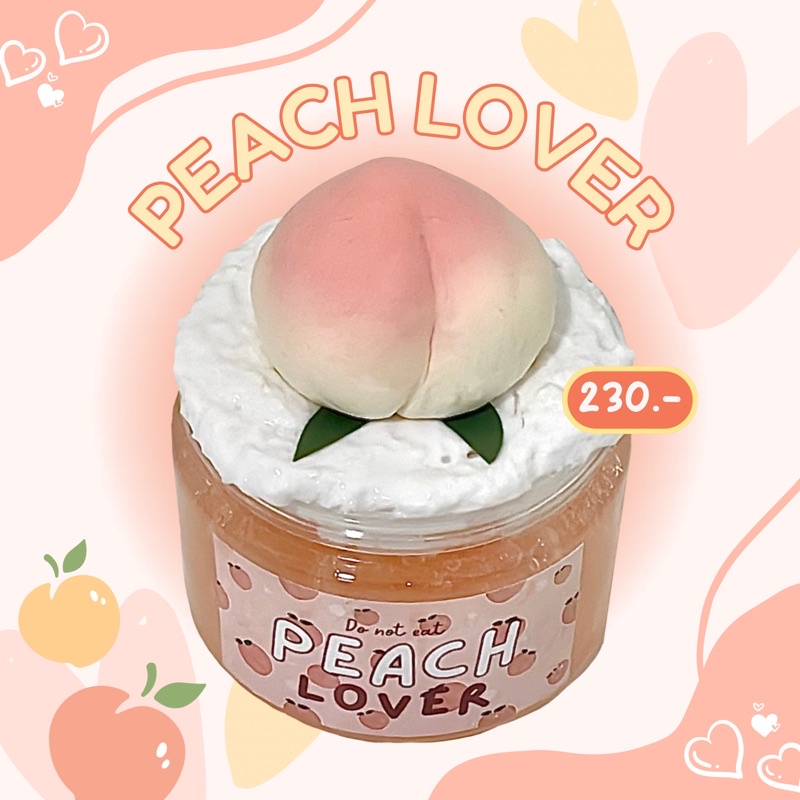 พร้อมส่ง‼️ สไลม์ DIY " 🍑Peach Lover💗" | sss slime