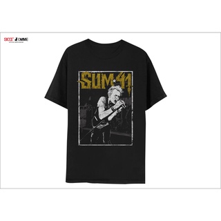 เสื้อยืดโอเวอร์ไซส์เสื้อยืด Sum 41 Original Band (Ilustrated Live Shot)S-4XL