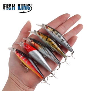 Fishking 1pcs Fishing Lures 8.5cm/8.5g Topwater Popper Bait 5 Color Hard Bait Artificial Wobblers Plastic Fishing Tackle with Hooks