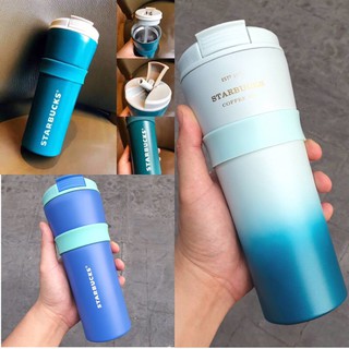 กระติกสตาร์บัคไล่สีรุ่นหายาก Tumbler แบบหลอดพับเก็บในตัว งานพรีเมียม มี 5 สี