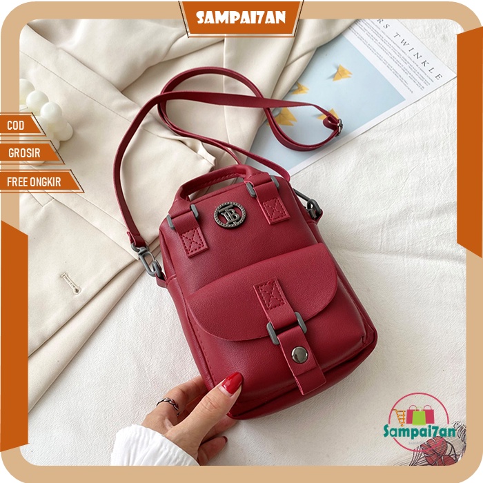 กระเป๋าสะพายไหล่สไตล์เกาหลีขนาดเล็กของผู้หญิงกระเป๋าโทรศัพท์หนัง PU อินเทรนด์ T239