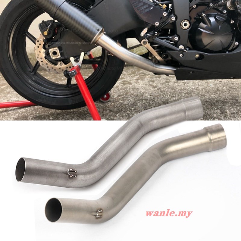 ZX6R ZX 10R ZX10R รถจักรยานยนต์ไอเสีย Contact กลางท่อ Connector Slip บนสําหรับ Kawasaki ZX-6R 2009 ~
