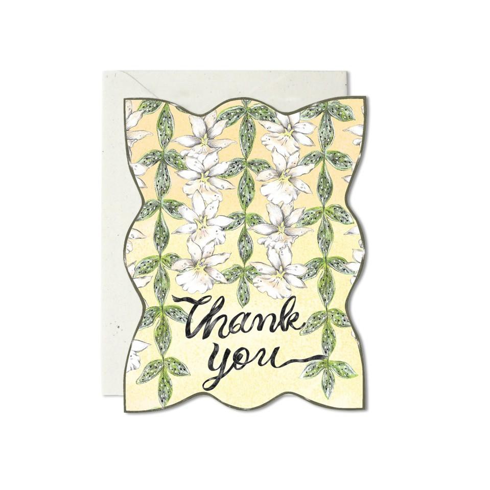 Plant House การ์ดอวยพร Pansy Orchid Thank You จาก Plant House Greeting Card