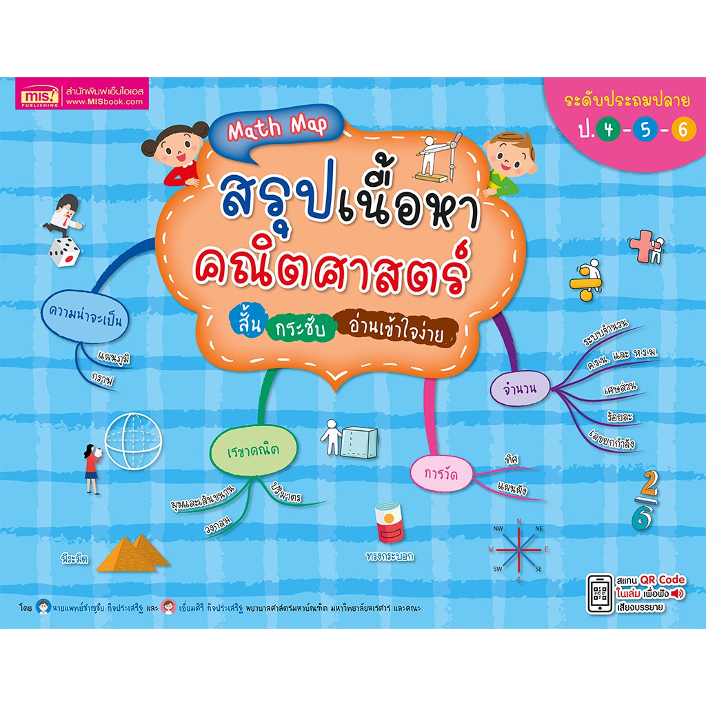 MISBOOK หนังสือ Math Map สรุปเนื้อหาคณิตศาสตร์ ระดับประถมปลาย