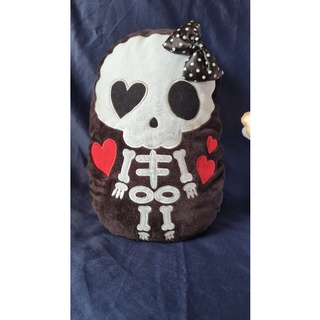 หมอนลายโครงกระดูก  Dokurock นุ่มๆ  ติดโบว์ น่ารัก