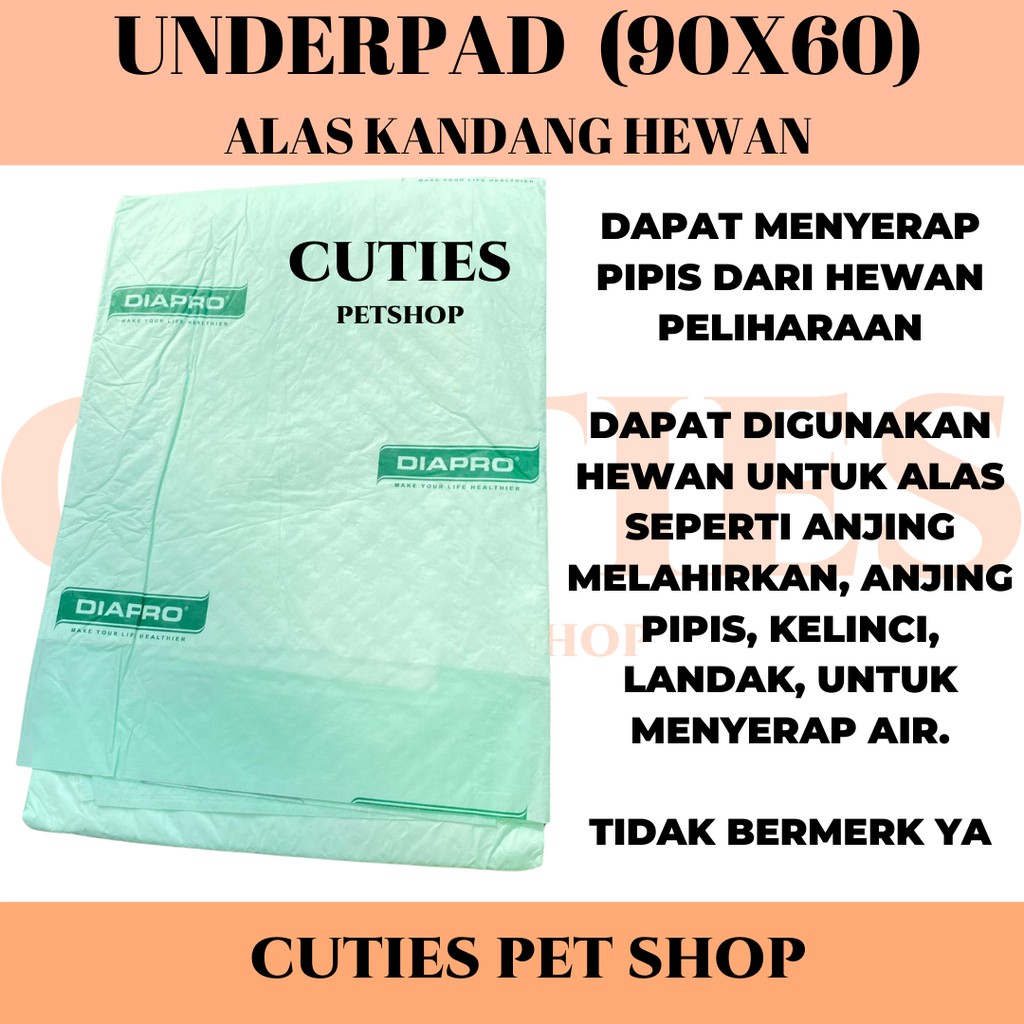 ขายปลีก UNDERPAD 90ซม. X 60ซม. ขนาดใหญ่/แผ่นรองผ้าอ้อมฉี่สุนัข/แผ่นรองกรงสัตว์/ไม่มีแบรนด์