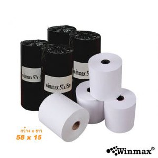 [สินค้าคุณภาพ] Winmax-P801 กระดาษความร้อน Thermal Paper 58 mm. ยาว 15 เมตร 10 ม้วน