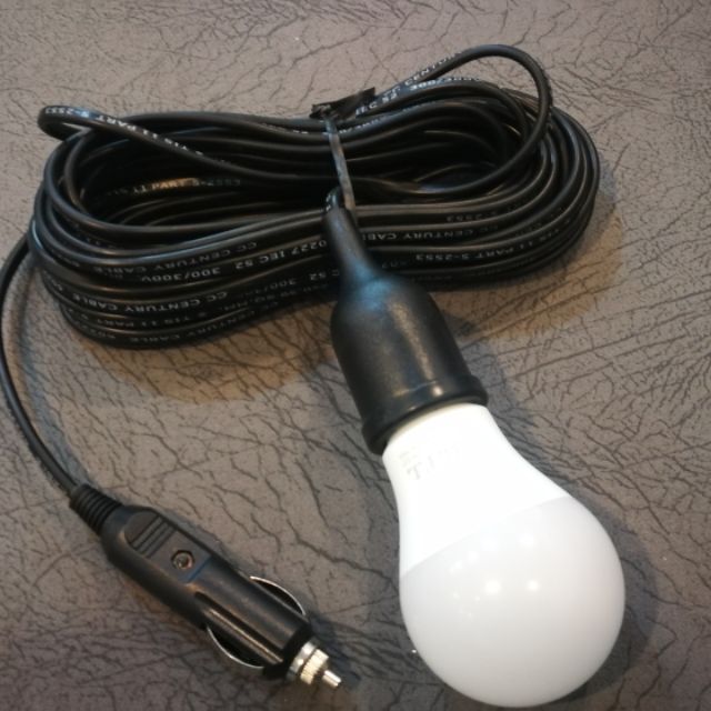 หลอดไฟแสงสว่างพร้อมสาย DC 12-65 v