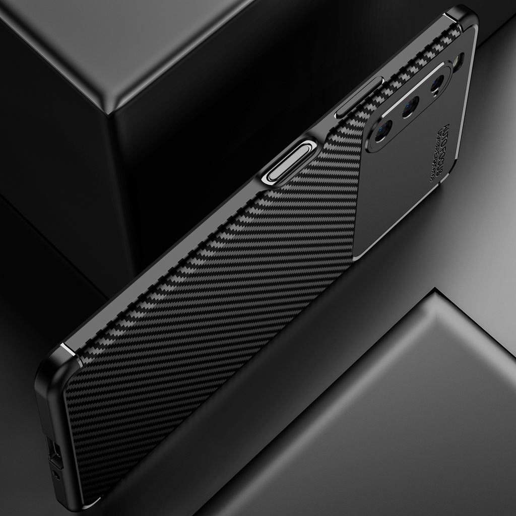SONY Xperia 1 5 10 II III IV Case Soft Carbon Fiber Silicone TPU Shockproof Hybrid Back Cover #8