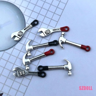 [ts3SZDOLL] ประแจค้อนจําลอง ขนาดเล็ก สําหรับตกแต่งบ้านตุ๊กตา 2 ชิ้น