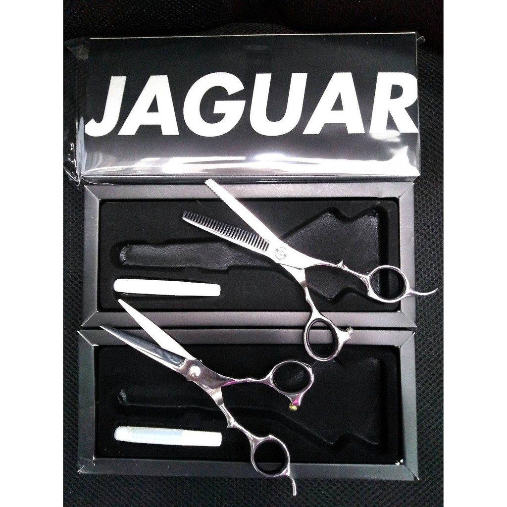 กรรไกรจากัวร์ JAGUAR ชุดเซ็ตแพ็คคู่ ตัดและซอย ขนาด 6 นิ้ว/JAGUAR Scissors cutting and slicing 6" Net 2 pcs.