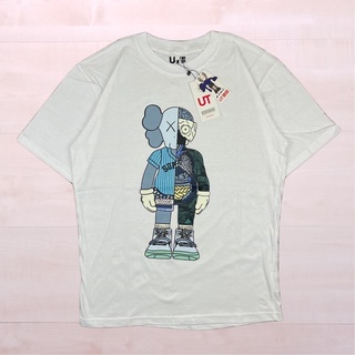 เสื้อยืดผู้ Uniqlo X KAWS เสื้อยืด ANATOMY สีขาว พรีเมี่ยม เหมือนแท็กเต็มตัว ของแท้ S-5XL