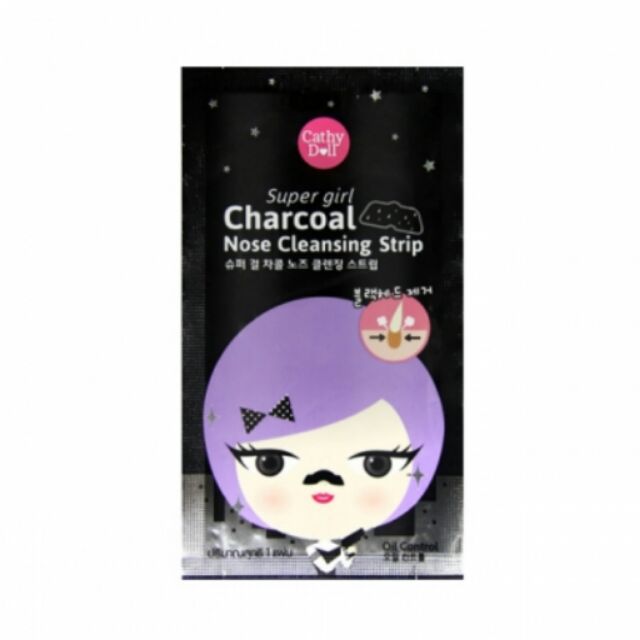 Charcoal Nose Cleansing Strip 1 Pcs. Cathy Doll Super Girl