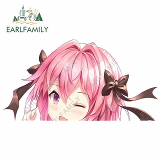 Earlfamily สติกเกอร์กันน้ํา ลายอนิเมะ Fate Apocrypha Astolfo JDM ขนาด 13 ซม. x 6.8 ซม. สําหรับตกแต่งรถยนต์