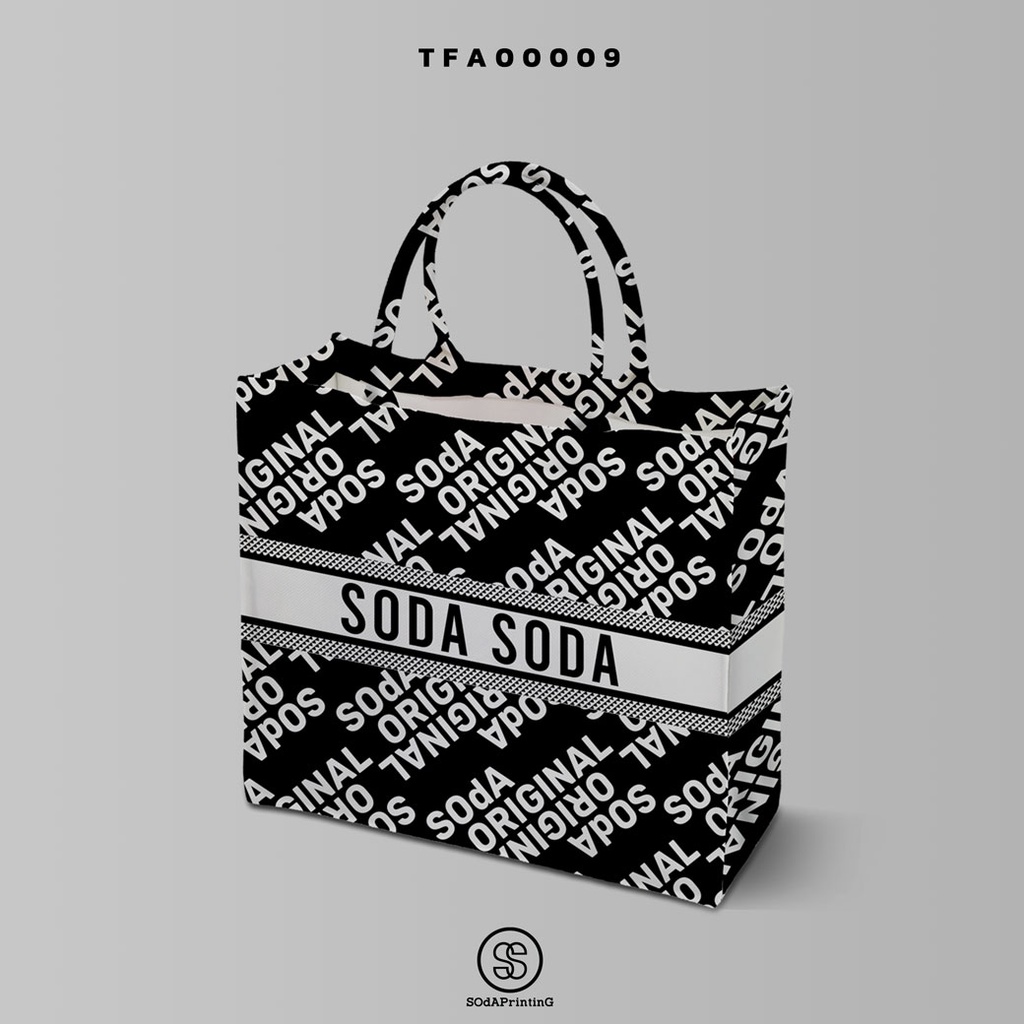 กระเป๋า Book Tote Bags  SOdA ORIGINAL 📌ใส่ชื่อได้ รหัส TFA00009 #SOdAbag #SOdAhome