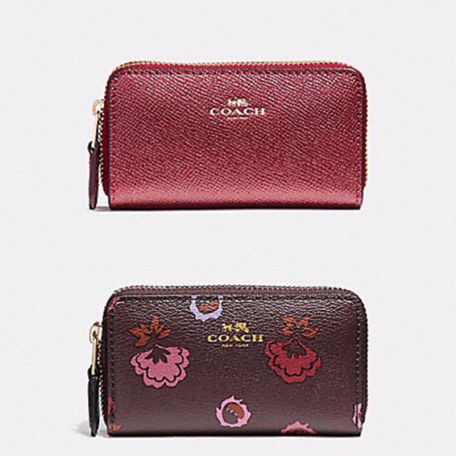 [Preorder] 🔥 Coach SMALL DOUBLE ZIP COIN CASE  &gt;&gt; F23750  และ F23635