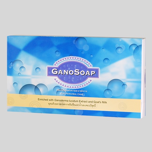 กาโนโซพ สบู่นมแพะ GANO SOAP สบู่สมุนไพรผสมเห็ดหลินจือ