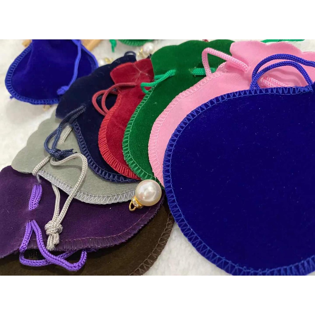 🍍🍍 PK 🍍🍍ถุงหูรูด  ถุงผ้าหูรูด ผ้ากำมะหยี่ กระเป๋าหูรูดน้ำเต้า ราคาถูก - รูปที่ 2