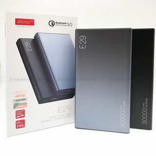 Eloop E29 Power Bank แบตสำรอง ความจุ 30000mAh มีชาร์จเร็ว Quick Charge 3.0/Power Delivery รับประกันสินค้า 1 ปี