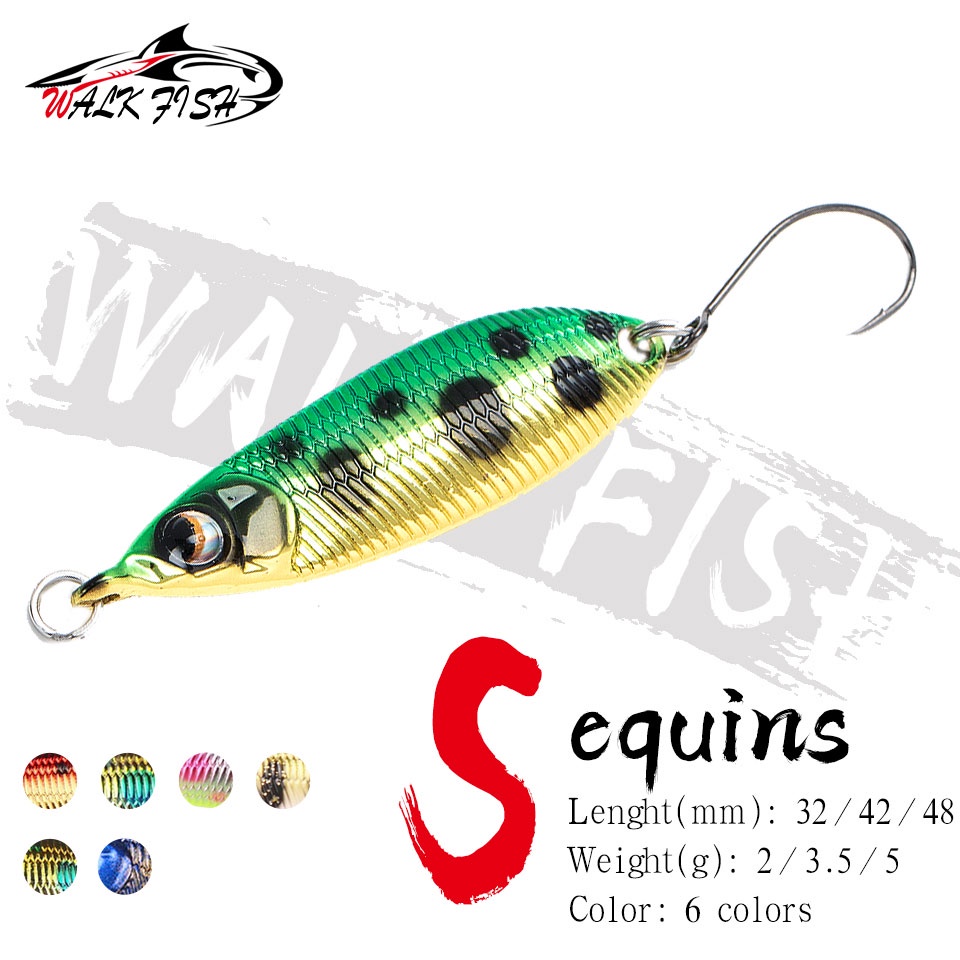 Walk FISH เหยื่อตกปลาทองแดง แบบแข็ง 2 กรัม 3.5 กรัม 5 กรัม สําหรับปลาเทราท์ ไพค์ ปลาแซลมอน