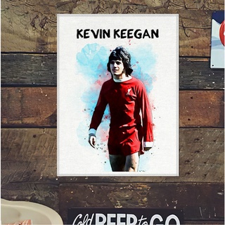 โปสเตอร์ ผ้าแคนวาส Kevin Keegan Liverpool เควิน คีแกน ตำนาน นักเตะ ลิเวอร์พูล ภาพวาด ศิลปะ นักบอล นักฟุตบอล