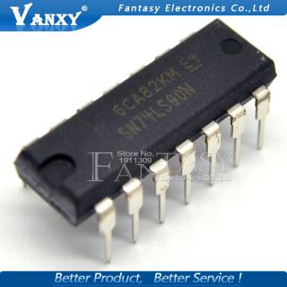 10PCS HD74LS90P DIP14 HD74LS90 DIP SN74LS90N 74LS90 SN74LS90 74LS90N new and original IC