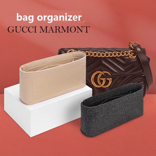 【นุ่มและเบา】ที่จัดระเบียบกระเป๋า  gucci GG marmont sling ที่จัดกระเป๋า  bag organiser in bag ที่จัดทรง  organizer insert