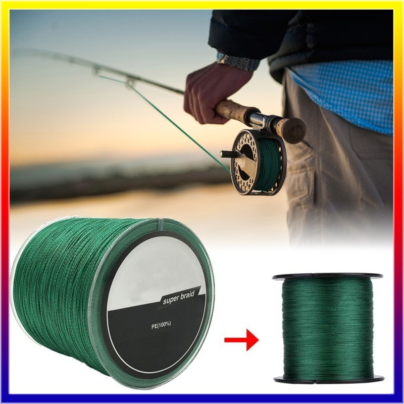 สายเบ็ด สายPEx8 ถัก8 สายเอ็นตกปลา สายพีอี สีเทา ยาว100เมตร สายเบ็ดตกปลาPE  Fishing lineแรงม้าสูง สายตกปลาม้าแข็ง