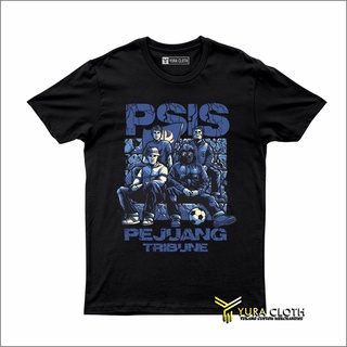 เสื้อยืดลําลอง แขนสั้น พิมพ์ลาย Distro PSIS Fighter TRIBUNE SEMARANG สําหรับผู้ชาย