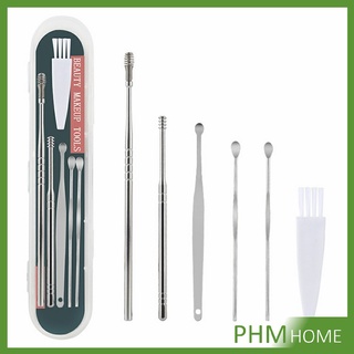 ชุดไม้แคะหู พร้อมกล่องใส่ คุณภาพดี 6 ชิ้น วัสดุสเตนเลส  ขนาด…
