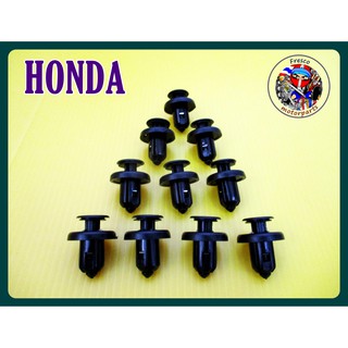 ตัวกิ๊บล็อคกันชน ขนาด 10มิล  สีดำ 10 ชิ้น - Bumper clips, 10 pieces  For  Honda all models