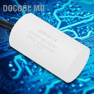 Docool Mo CBB60 Motor Starting Capacitor 450V 20uF Microfarad with Wire Lead