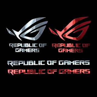 ROG Gamer Kingdom Eye of Prodigal Logo Metal Sticker Laptop Decoration Sticker Phone Case Sticker