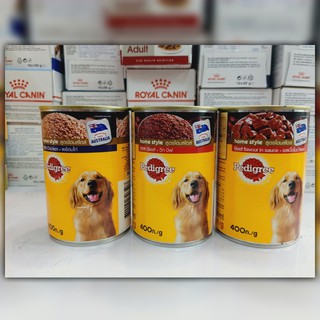 อาหารสุนัข Pedigree กระป๋อง 400g**** 2กระป๋อง 90บาท***