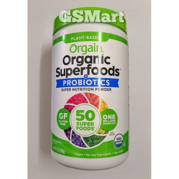 Orgain Superfoods Probiotics Flavour / Berry Flavour 280g (Ex: 10/2024)