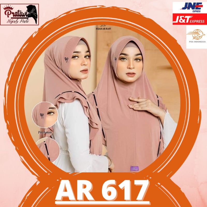 ใหม่ล่าสุด HIJAB HIJAB VEIL BERGO INSTANT HIJAB AR 617 สินค้าใหม่ ORI VIA / ARRAFI PATI HIJAB AGENT/