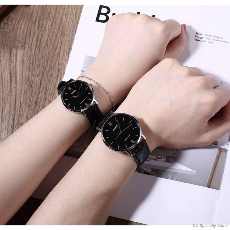 สมาร์ทวอช นาฬิกาผู้ชาย ✈♕BO Specialty Storeนาฬิกา Casio สายหนัง นาฬิกาคู่ นาฬิกาข้อมือผู้หญิง ‼️ แถมกล่อง คาสิโอ