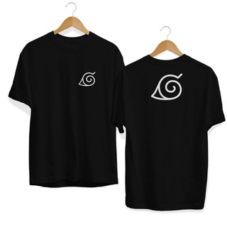 เสื้อยืด ผ้าฝ้าย พิมพ์ลายนารูโตะ KONOHA SEIRIS COMBED 30S สไตล์เรโทร สําหรับผู้ชาย และผู้หญิง