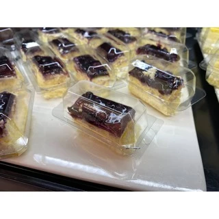 DEDEE(200ชิ้น)กล่องใสPET DD-001K กล่องใสซูชิ 1คำ กล่องเค๊กมินิ 1คำ