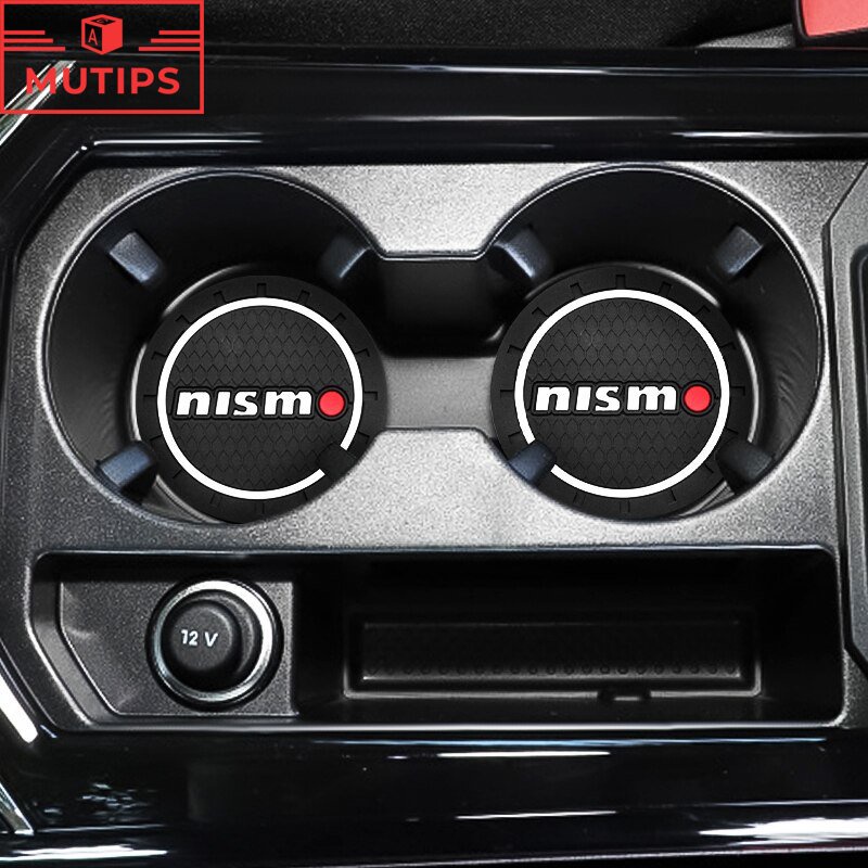 Nissan สําหรับรถยนต์ ซิลิกาเจล กันน้ำ ที่วางแก้วน้ำ ที่รองแก้ Nismo Terra Navara d40 nismo xtrail t3