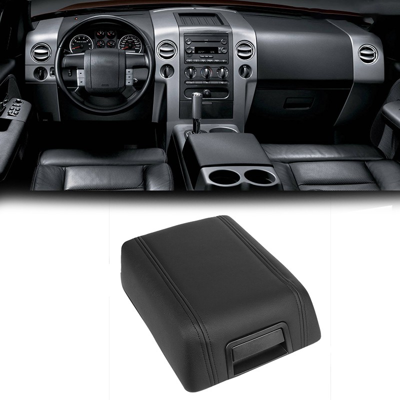 Leather Console Pad Replacement Black Leather Center Console - Foto 3
