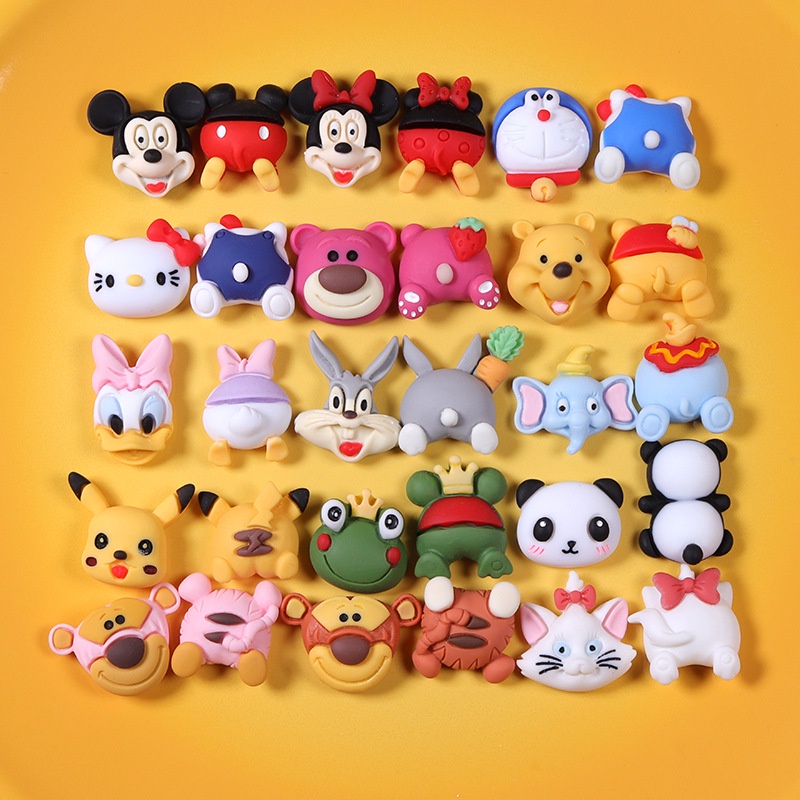 แผ่นกาวอีพ็อกซี่เรซิ่น ลายการ์ตูนสัตว์ สําหรับทําเครื่องประดับ แฮนด์เมด diy