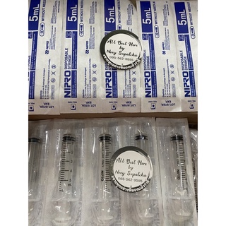 Nipro ไซลิ้งค์ Disposable syringe 5ml หลอดฉีดยา หลอดดูดน้ำหอม