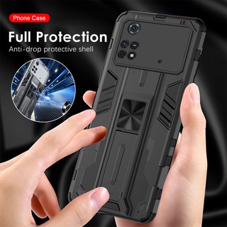 Car Magnet Holder Stand Shockrpoof Coque For Xiaomi Poco M4 Pro 4G Case Poko Little 4M M 4 Pro M4Pro 5G NFC Casing Para Fundas