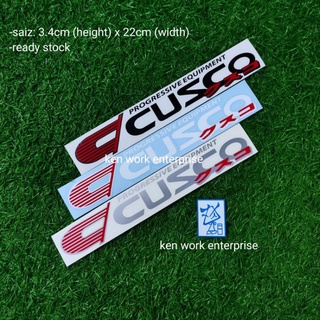 สติกเกอร์กระจกรถยนต์ ลาย cusco